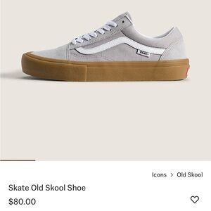 Vans Gray Suede Sneakers with Tan Sole